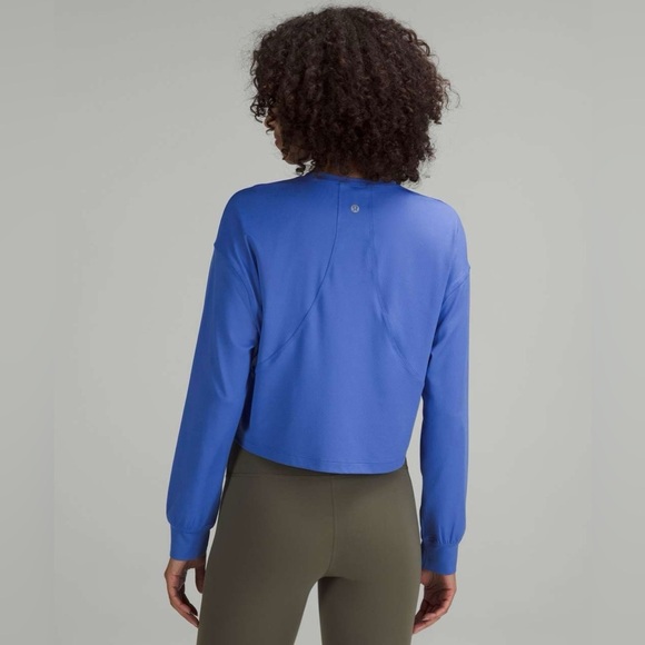 lululemon athletica Vibrant Blue Long Sleeve Top - Picture 3 of 5
